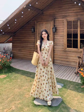 画像をギャラリービューアに読み込む, ココナッツの香る道で出会った少女の思い出を織り込んだ夏の日のロングドレス_K0168