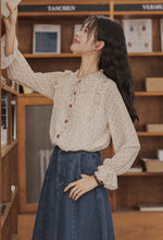 画像をギャラリービューアに読み込む, 甘酸っぱい恋を知った日のシアードットフリルブラウス_N3521