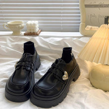 画像をギャラリービューアに読み込む, イチゴミルクが好きなあの子のメタルハート厚底ローファー_N3227