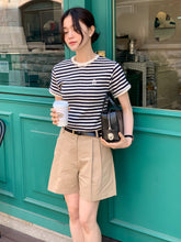 画像をギャラリービューアに読み込む, パリのカフェでブランチした日のワッフルボーダーTシャツ_N2121