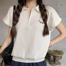 画像をギャラリービューアに読み込む, 気になる彼に会いに行く日のロゴ入りスポーティーポロシャツ_K0100