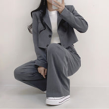 画像をギャラリービューアに読み込む, 【2点セット】エスプレッソがお決まりの彼女のショートジャケットセットアップ_N2114