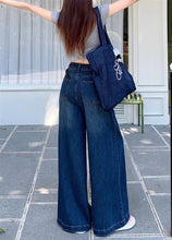 画像をギャラリービューアに読み込む, 見上げた空の青さと溶け合う、インディゴワイドデニム_K0110