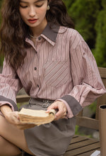 画像をギャラリービューアに読み込む, ストロベリーティーが好きなあの子のストライプシャツ_N3467