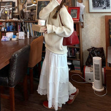 画像をギャラリービューアに読み込む, ココアにマシュマロをトッピングするレースティアードフリルスカート_N3229