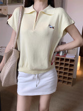 画像をギャラリービューアに読み込む, 気になる彼に会いに行く日のロゴ入りスポーティーポロシャツ_K0100