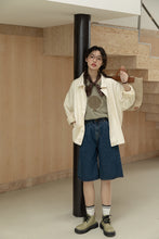 画像をギャラリービューアに読み込む, 海辺のカフェで他絡あの子のハーフデニムパンツ_N3476