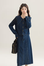 画像をギャラリービューアに読み込む, 【2点セット】シャンゼリゼ通りを歩く彼女のデニムセットアップ_N3500