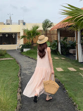 画像をギャラリービューアに読み込む, サマーハットと秘密の手紙を風に乗せたシフォンワンピース_K0097