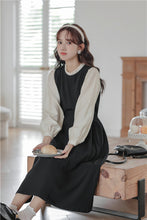 画像をギャラリービューアに読み込む, 行きつけの喫茶店でプリンを食べる日のドッキングフリルネックワンピース_N1443