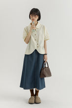 画像をギャラリービューアに読み込む, おしゃれするのが大好きな女の子のラウンドカットデザインシャツ_N2532