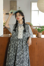 画像をギャラリービューアに読み込む, 【2点セット】蚤の市で見つけたレイヤードアンティークワンピース_N2518