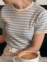 画像をギャラリービューアに読み込む, パリのカフェでブランチした日のワッフルボーダーTシャツ_N2121