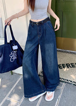 画像をギャラリービューアに読み込む, 見上げた空の青さと溶け合う、インディゴワイドデニム_K0110