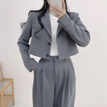 画像をギャラリービューアに読み込む, 【2点セット】エスプレッソがお決まりの彼女のショートジャケットセットアップ_N2114