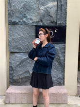 画像をギャラリービューアに読み込む, お洒落上級者なあの子のパフスリーブデニムシャツ_N1717