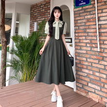 画像をギャラリービューアに読み込む, 落ち葉舞う並木道を歩くときのクラシカルガーリーワンピース_K0142