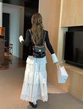 画像をギャラリービューアに読み込む, ココアにマシュマロをトッピングするレースティアードフリルスカート_N3229