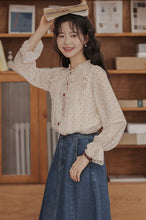 画像をギャラリービューアに読み込む, 甘酸っぱい恋を知った日のシアードットフリルブラウス_N3521