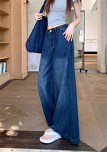 画像をギャラリービューアに読み込む, 見上げた空の青さと溶け合う、インディゴワイドデニム_K0110