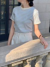 画像をギャラリービューアに読み込む, パリのカフェでブランチした日のワッフルボーダーTシャツ_N2121