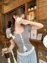 画像をギャラリービューアに読み込む, 駅のホームでバイバイしたあとの胸の高鳴りが続いていたリボントップス_K0025