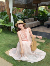 画像をギャラリービューアに読み込む, サマーハットと秘密の手紙を風に乗せたシフォンワンピース_K0097