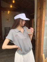 画像をギャラリービューアに読み込む, 気になる彼に会いに行く日のロゴ入りスポーティーポロシャツ_K0100