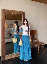 画像をギャラリービューアに読み込む, 水彩画みたいににじんだ恋の記憶スカート_K0163