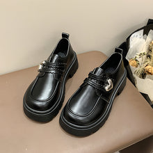 画像をギャラリービューアに読み込む, イチゴミルクが好きなあの子のメタルハート厚底ローファー_N3227