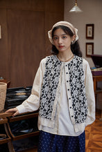画像をギャラリービューアに読み込む, 【2点セット】隣町のフリーマーケットに行く日のジャガードベストセットブラウス_N2975