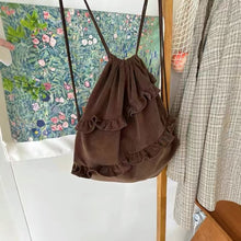 画像をギャラリービューアに読み込む, カフェで勉強をした日のフリルでデザインナップサック_N3457
