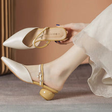 画像をギャラリービューアに読み込む, 月明かりのラウンジでワインを傾けるパールヒールサンダル_K0160