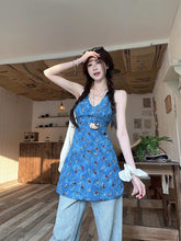 画像をギャラリービューアに読み込む, レースの胸元に秘密を隠して歩く夜風の中のドレスワンピース_K0066