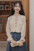 画像をギャラリービューアに読み込む, 甘酸っぱい恋を知った日のシアードットフリルブラウス_N3521