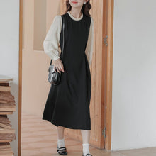 画像をギャラリービューアに読み込む, 行きつけの喫茶店でプリンを食べる日のドッキングフリルネックワンピース_N1443