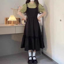 画像をギャラリービューアに読み込む, 音楽室から漏れる旋律と、黒いワンピースが揺れた放課後ロングワンピース_K0115