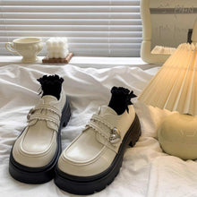 画像をギャラリービューアに読み込む, イチゴミルクが好きなあの子のメタルハート厚底ローファー_N3227
