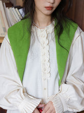 画像をギャラリービューアに読み込む, 行きつけの喫茶店で紅茶を飲む日のフリルブラウス_N3472