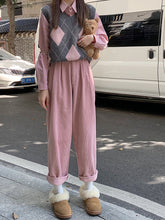 画像をギャラリービューアに読み込む, インテリアを見に行く日のコーデュロイカラーパンツ_N1726