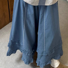 画像をギャラリービューアに読み込む, 青いチェックと刺繍パンツで迎える、ちょっと特別な土曜日のコーデセット_K0023