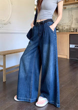 画像をギャラリービューアに読み込む, 見上げた空の青さと溶け合う、インディゴワイドデニム_K0110