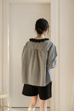 画像をギャラリービューアに読み込む, 憧れのパリジェンヌが着ていたフリルカラーチェックブラウス_N3524