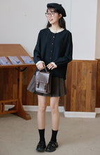 画像をギャラリービューアに読み込む, 美術館でときめきが起こるフリルバイカラーブラウス_N3408