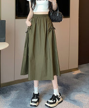 画像をギャラリービューアに読み込む, 海外ドラマが好きな彼女のリボンギャザースカート_N2123