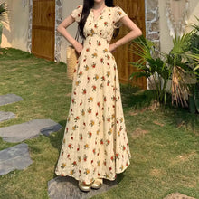 画像をギャラリービューアに読み込む, ココナッツの香る道で出会った少女の思い出を織り込んだ夏の日のロングドレス_K0168