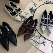 画像をギャラリービューアに読み込む, 一目惚れした私のリボンストラップポインテッドトゥパンプス_N1786