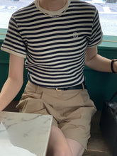 画像をギャラリービューアに読み込む, パリのカフェでブランチした日のワッフルボーダーTシャツ_N2121