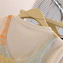 画像をギャラリービューアに読み込む, ビーチサイドの朝日をまとったパステルグラデーショントップス_K0048