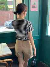 画像をギャラリービューアに読み込む, パリのカフェでブランチした日のワッフルボーダーTシャツ_N2121